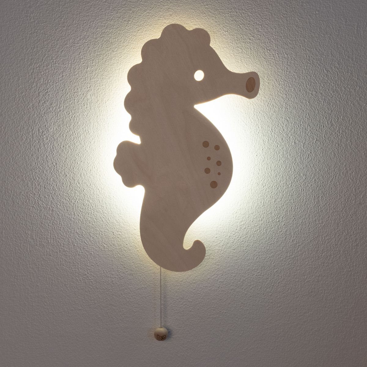Wandlamp Wonder Zeepaard – Wood
