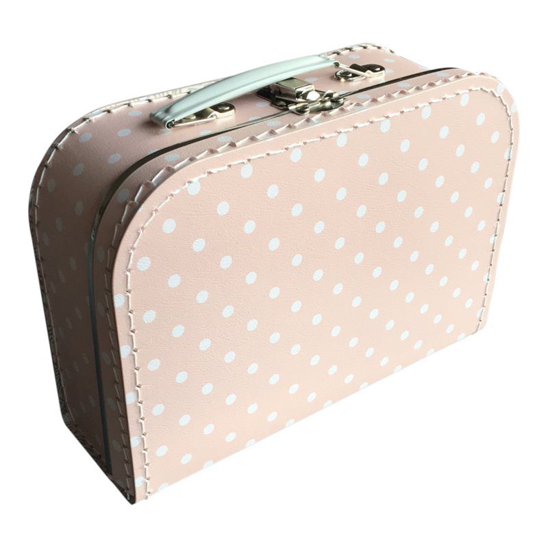 Koffer 25cm Stippen – Pink