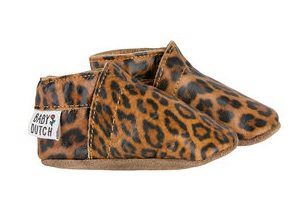 Slofjes Leather Leopard – Brown