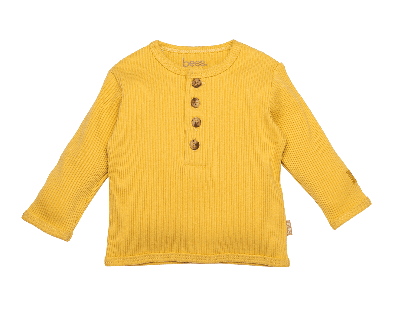 Shirt Longsleeve Rib – Yellow