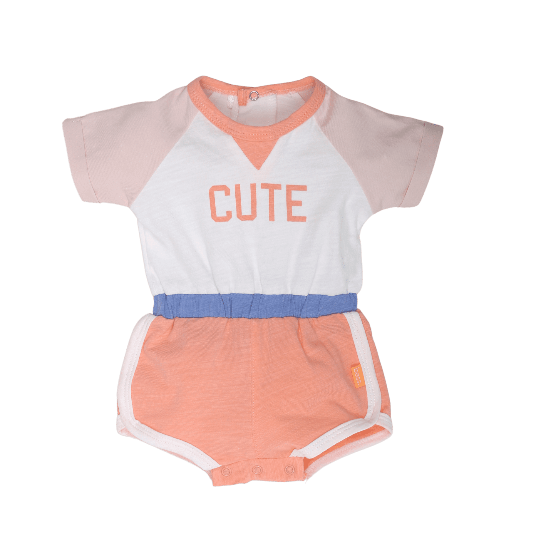 Bodysuit Shortsleeve Cute – Peach