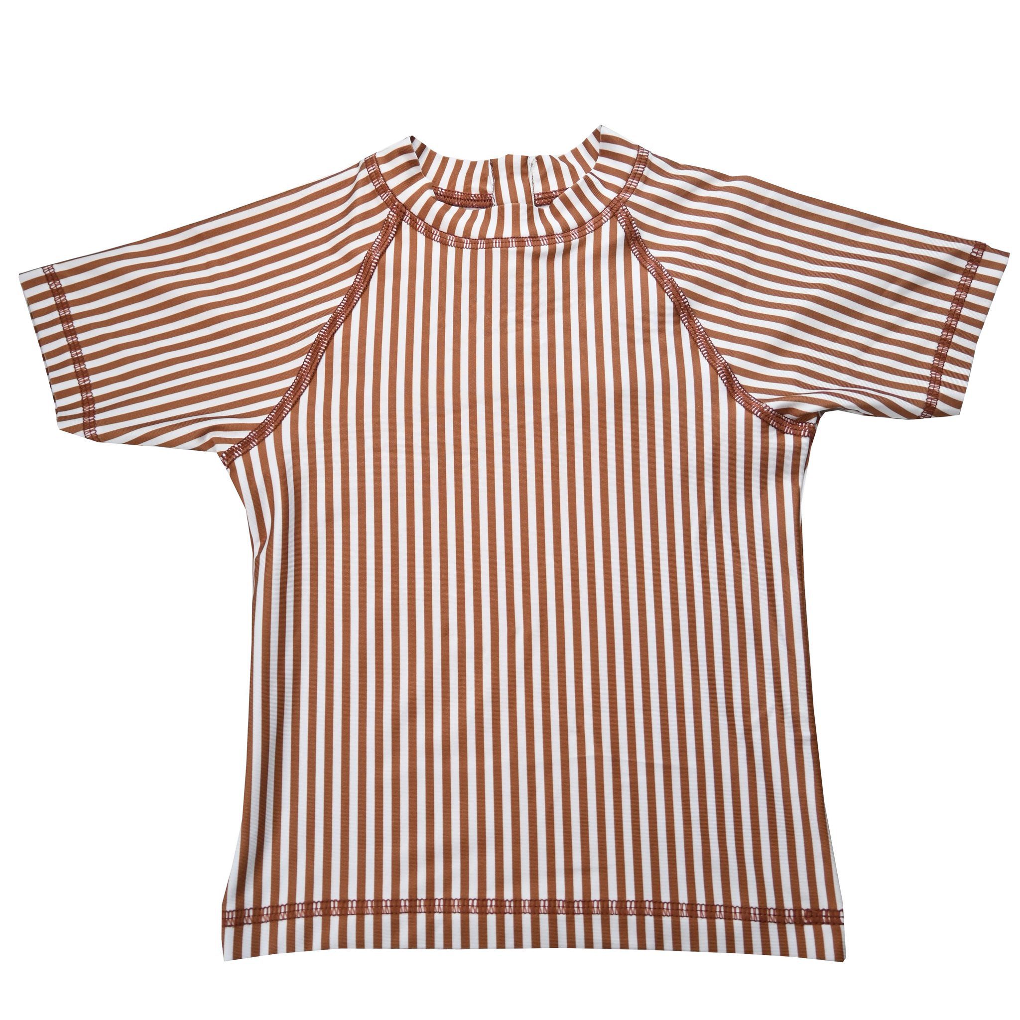 Shirt UPF50 Shortsleeve Stripe – Cognac
