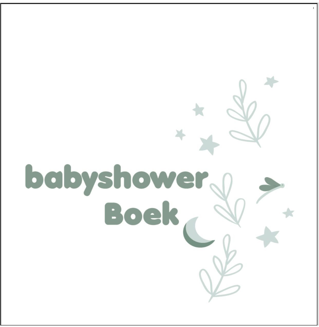 Babyshower Boek – White