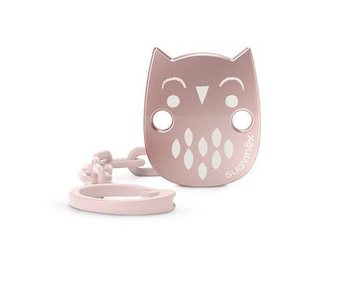Speenkoord Bonhomia Owl – Pink