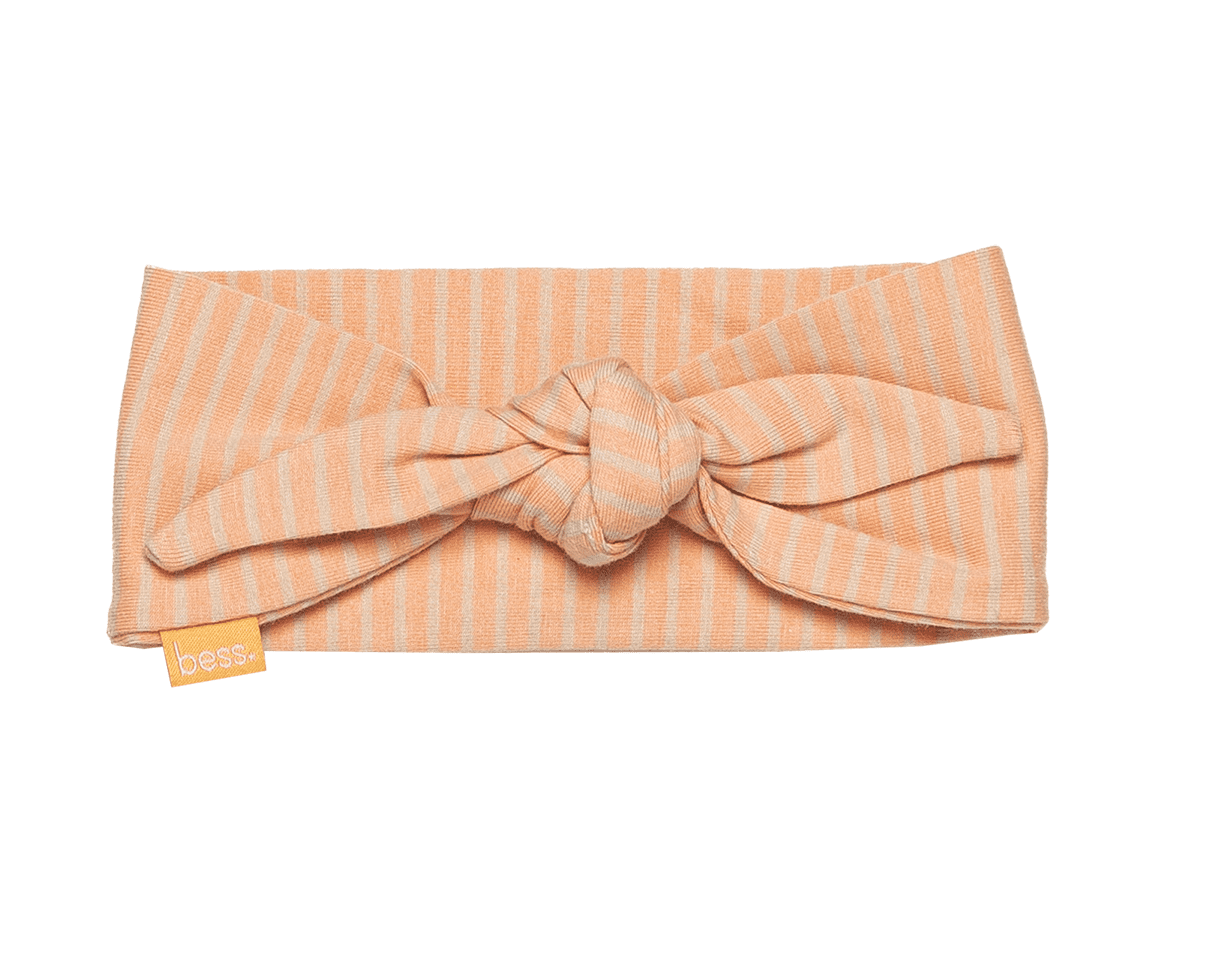 Haarband Strik Striped – Peach