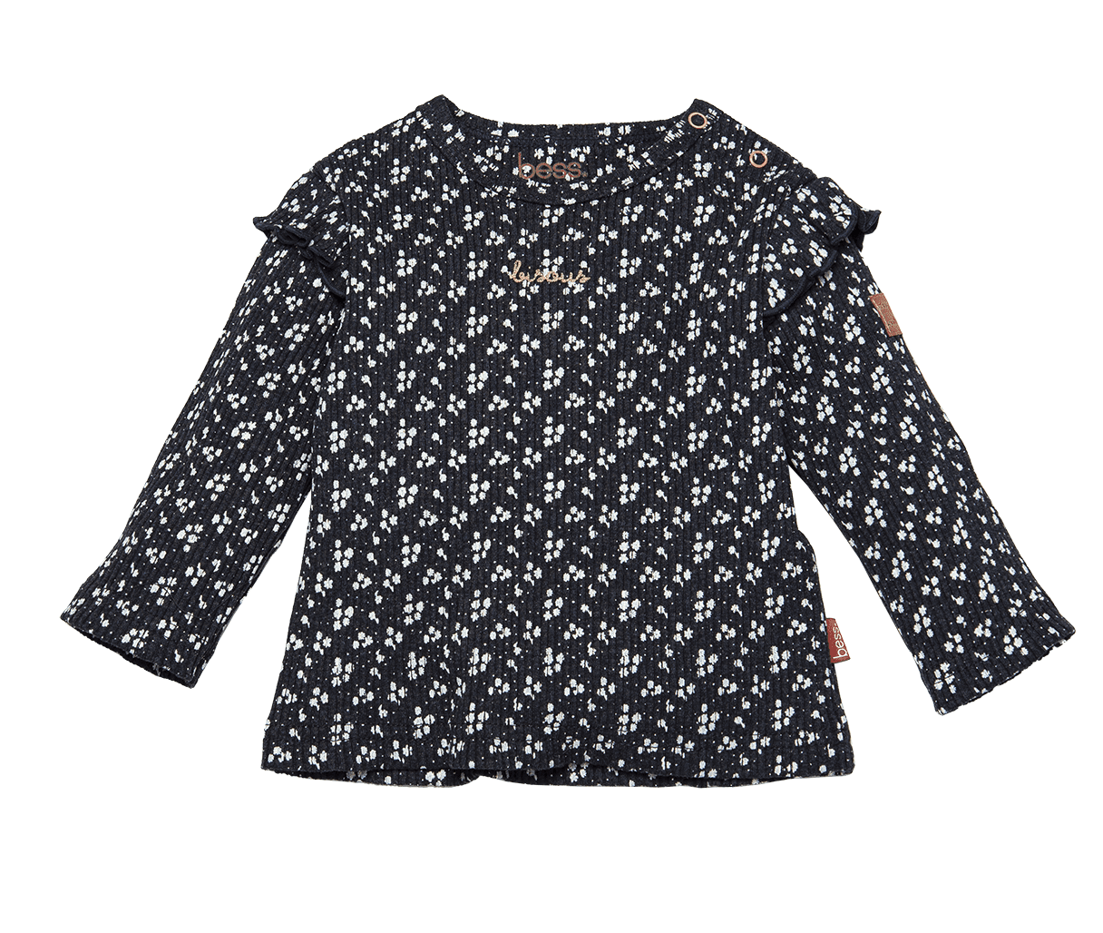 Shirt Longsleeve Mille Fleurs – Antracite