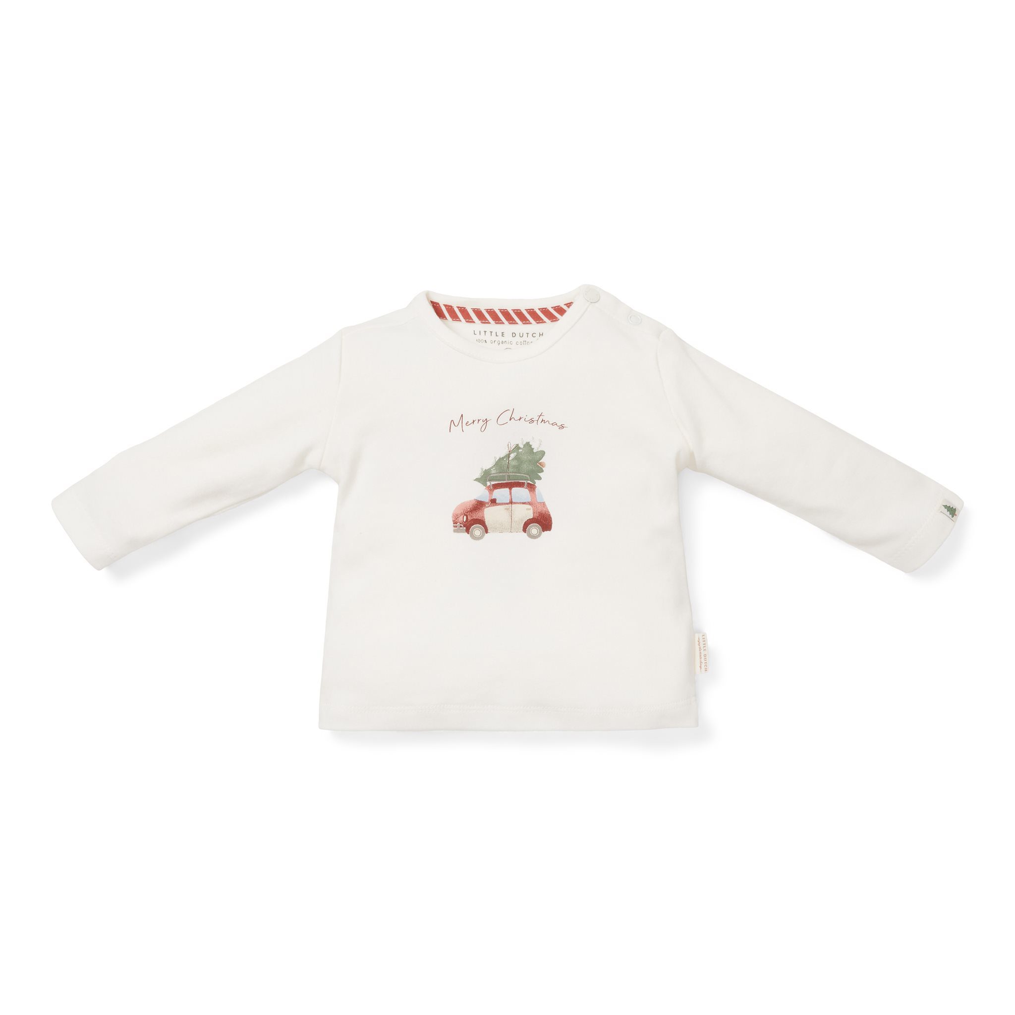 Shirt Longsleeve Merry Christmas – White