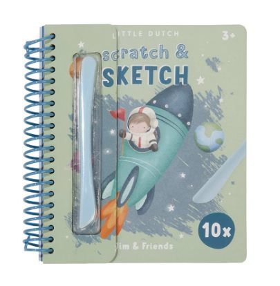 Boek Scratch & Sketch Jim – Blue