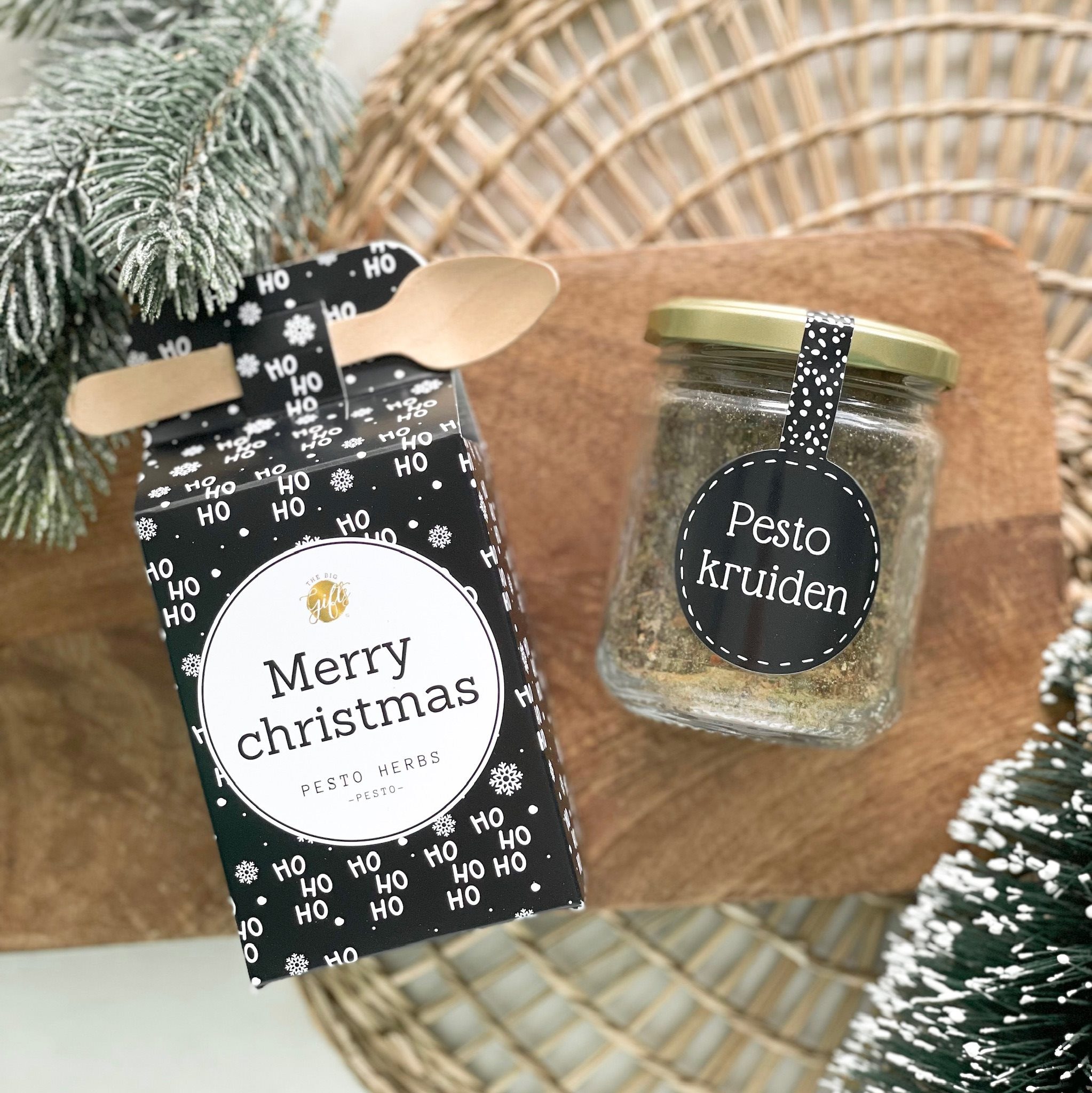 Pesto Kruiden Merry Christmas – Zwart
