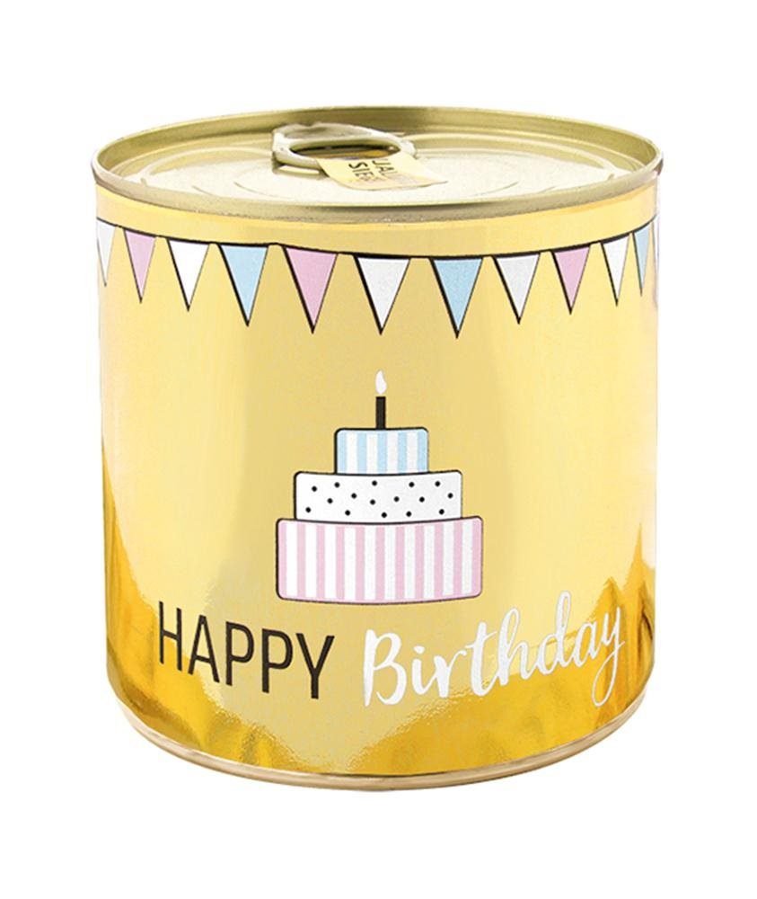 Cancake Happy Birthday Brownie – Gold