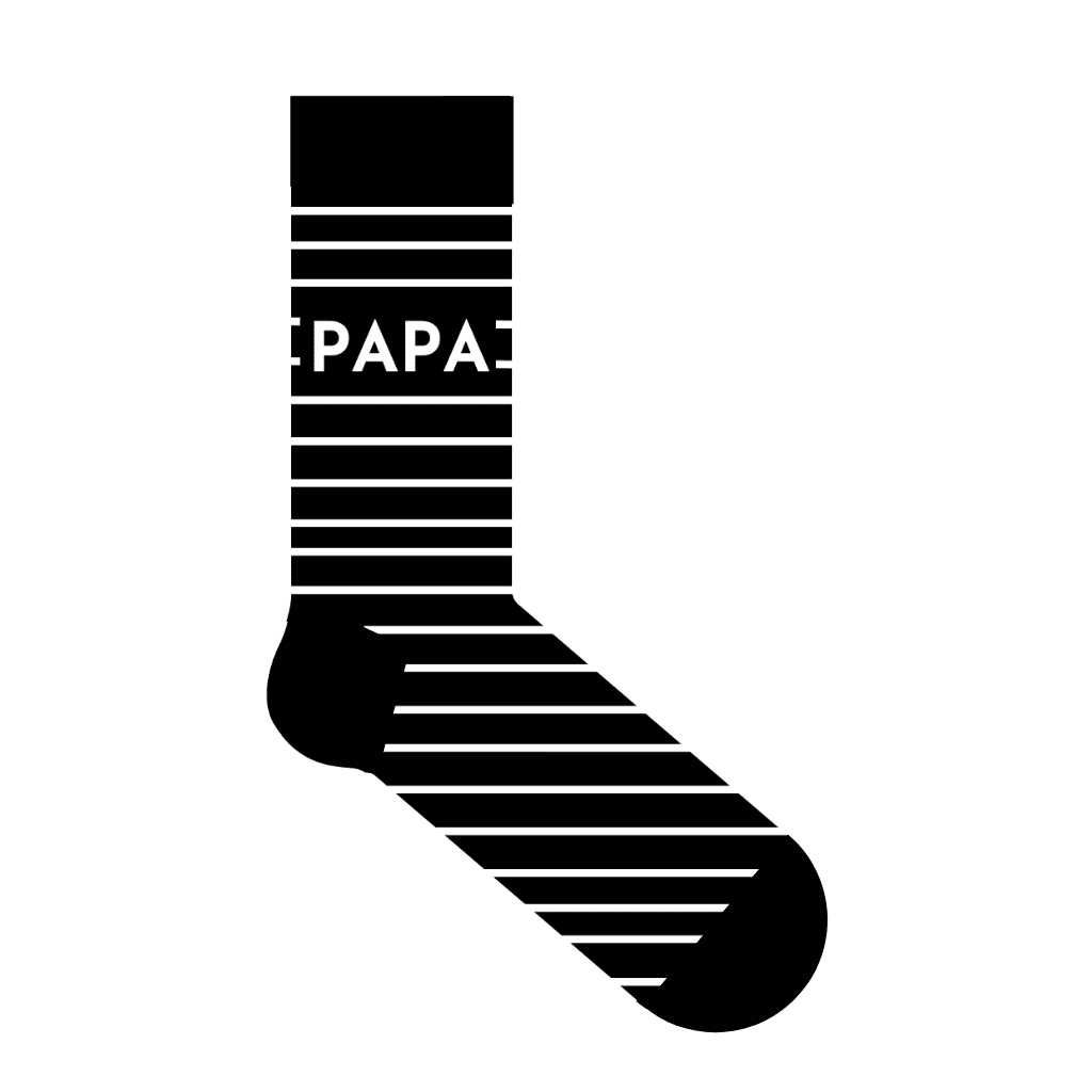 Sokken 40/45 Stripe Papa – Black