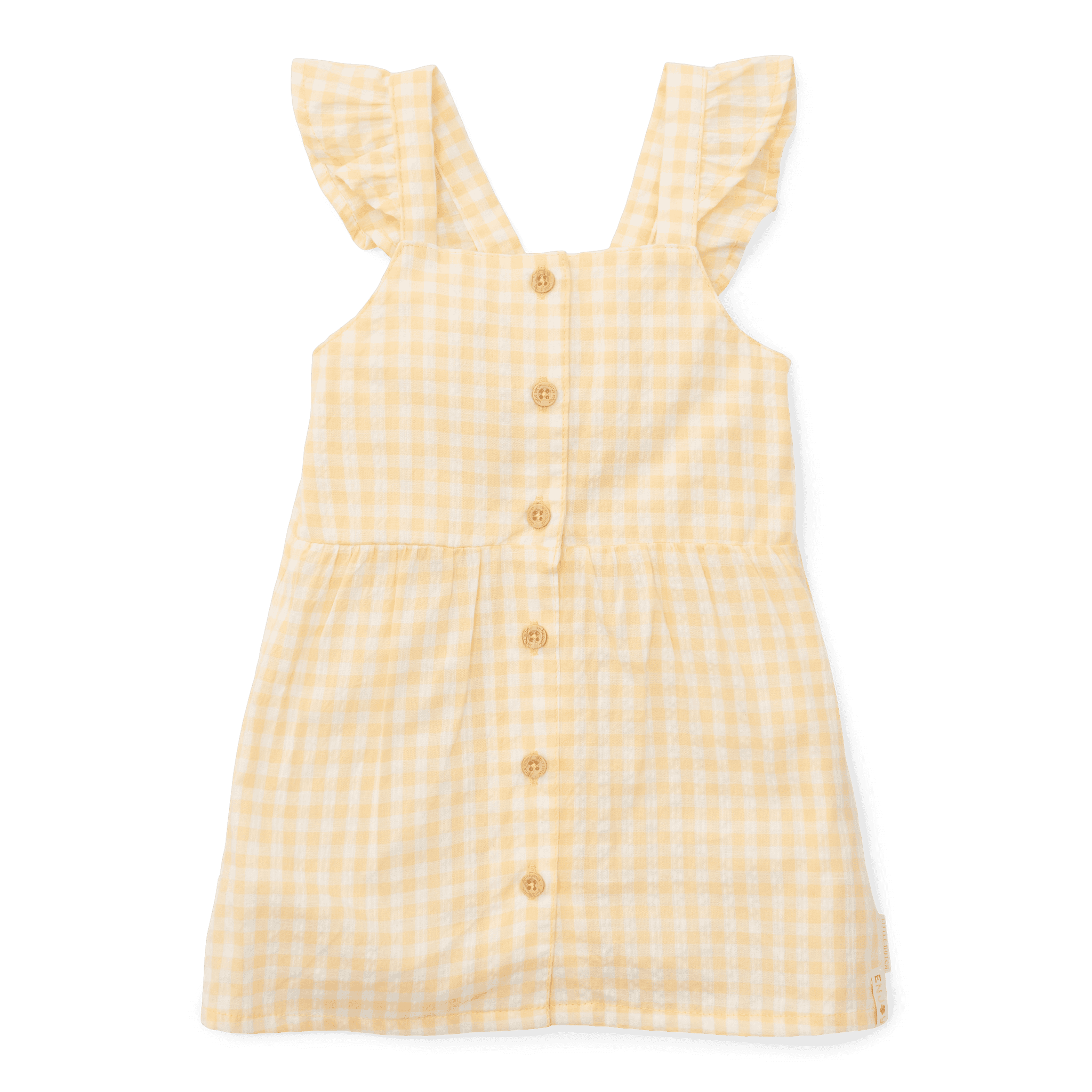 Jurk Mouwloos Sunshine Checks – Yellow