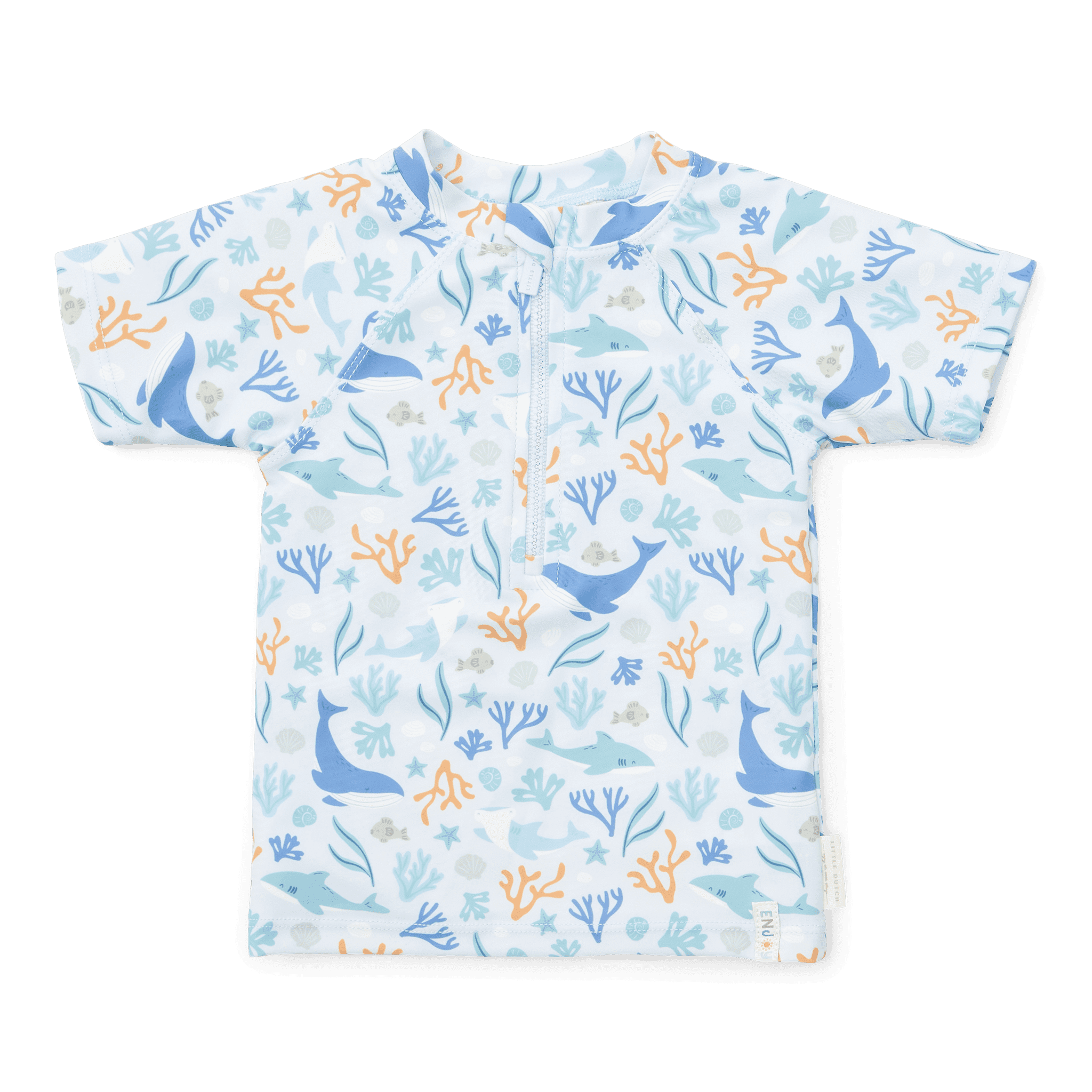 Swim Shirt Shortsleeve Coral Sea – Blue